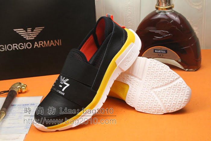 Armani男鞋 2019官網最新款 官網原材料 阿瑪尼休閒時尚男鞋  jpx2084